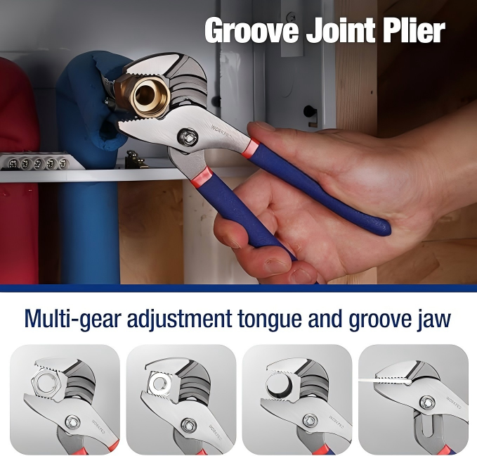 7-Piece Long-Reach Pliers Set with Comfort Grip Handles