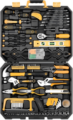 Large General Household Tool Kit with Level, Sockets, and Hand Tools