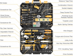 Large General Household Tool Kit with Level, Sockets, and Hand Tools
