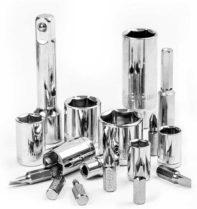Large General Household Tool Kit with Level, Sockets, and Hand Tools