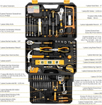 Yellow Drill and Home Tool Kit with Organized Case