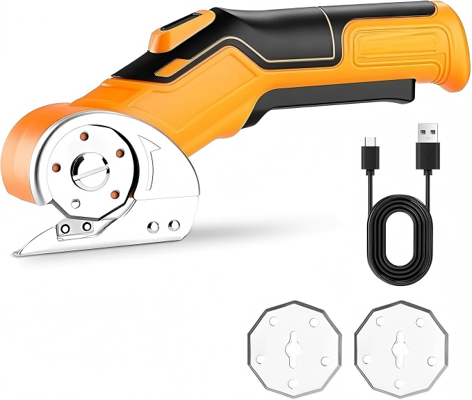 Rechargeable Electric Cutting Tool with Replacement Blades
