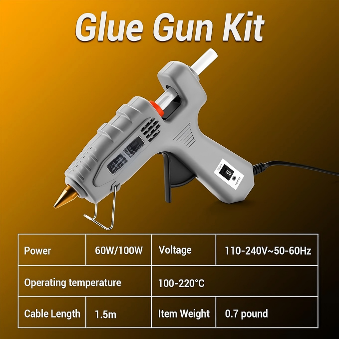 Hot Glue Gun Kit with Glue Sticks and Storage Case