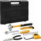 Home Repair Tool Kit with Level, Hammer, Pliers, and Bit Set