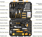 Large Black and Yellow Tool Kit with Socket and Wrench Selection
