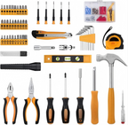 Large Black and Yellow Tool Kit with Socket and Wrench Selection