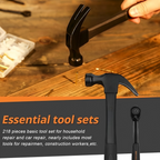Silver Case Household Tool Set with Sockets and Screwdrivers