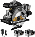 Cordless Circular Saw Kit with Batteries and Charger