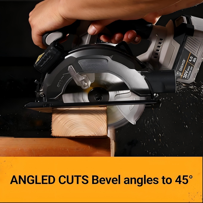 Cordless Circular Saw Kit with Batteries and Charger