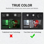 Red Skull-Style Auto-Darkening Welding Helmet