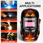 Black Flame Auto-Darkening Welding Helmet