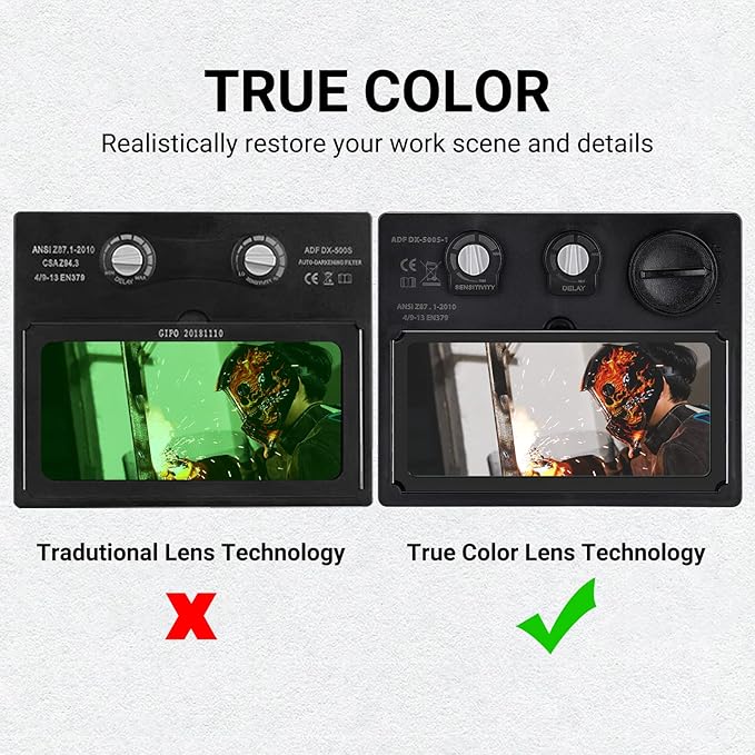 Black Flame Auto-Darkening Welding Helmet