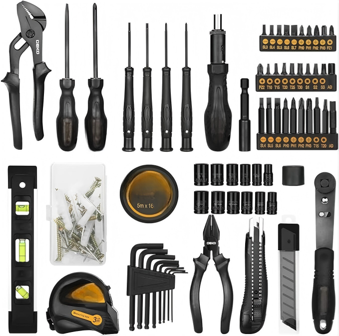 150-Piece Home Tool Kit with Silver Storage Case
